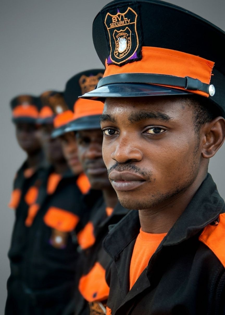 BVL Security officer displaying discipline in uniform